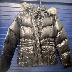 New York & Company Black Quilted Jacket